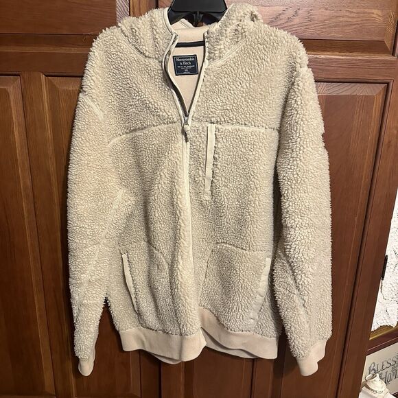 Abercrombie & Fitch Other - Abercrombie & Fitch Sherpa Zip Hooded Jacket XXL Men